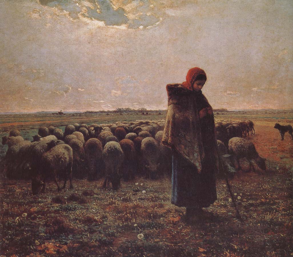 Jean Francois Millet Shepherdess